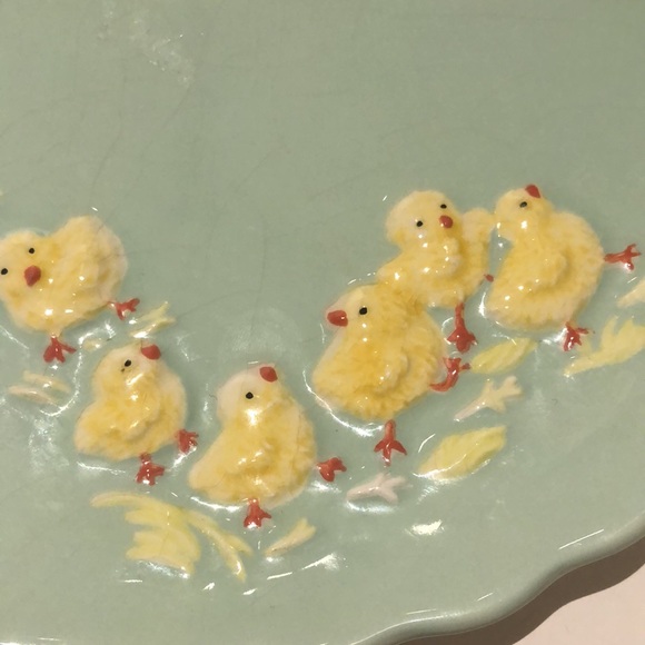 Kate Williams Global Design collections pastel baby chicks plate - Picture 3 of 3